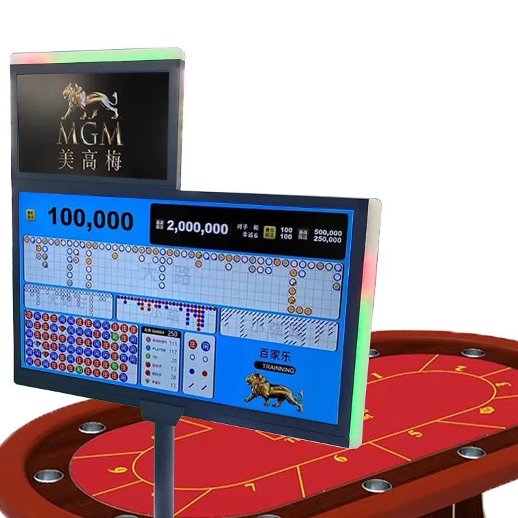 Deluxe Poker Casino Entertainment Gambling Table Casino Gaming Table Screens for Casino Table