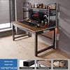 Small Bedroom Study Desk Hutch All in One Combination Desktop Computer Hole Board Gaming Table
