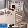 Small Bedroom Study Desk Hutch All in One Combination Desktop Computer Hole Board Gaming Table