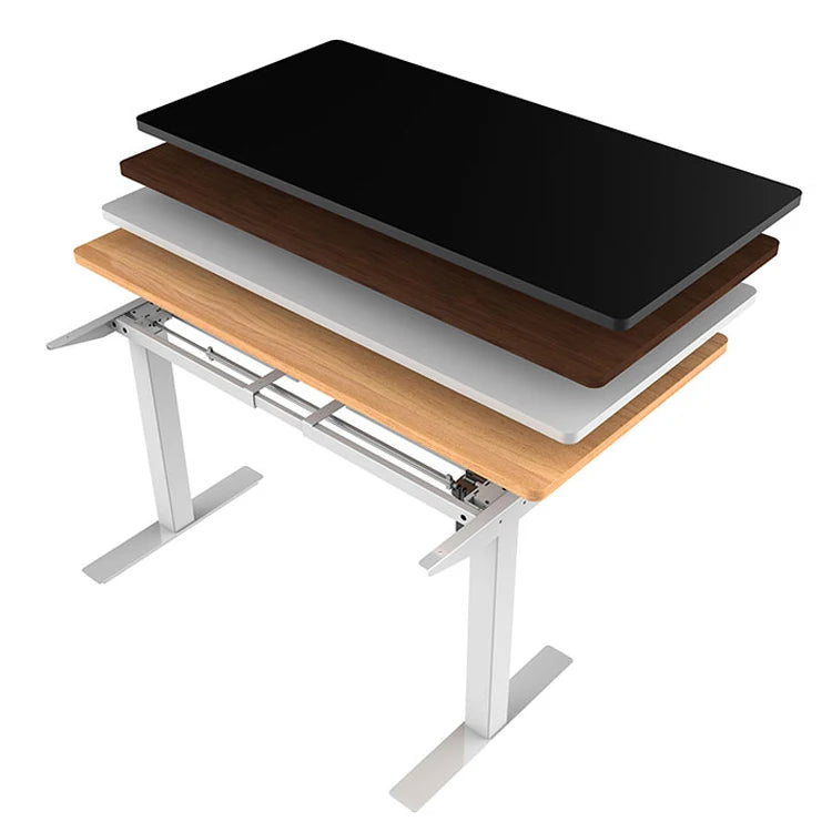 Single Motor Automatic Ergonomic Electric Lift Sit to Stand Height Adjustable Motorized Gaming Table High Quality Wooden Metal