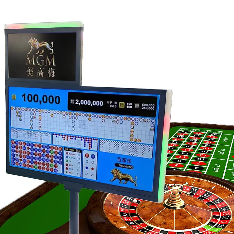 Deluxe Poker Casino Entertainment Gambling Table Casino Gaming Table Screens for Casino Table