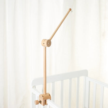 Baby Wooden Crib Mobile Bed Bell Hanging Rattle Toy Newborn Music Box Bed Bell Hanging Toys Holder Bracket Infant Crib Baby Gift