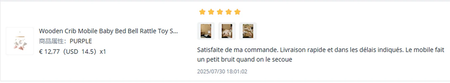 Wooden Crib Mobile Baby Bed Bell Rattle Toy Soft Felt Cartoon Bear Mobile bracket Newborn Music Box Bed Bell Hanging Bracket Toy