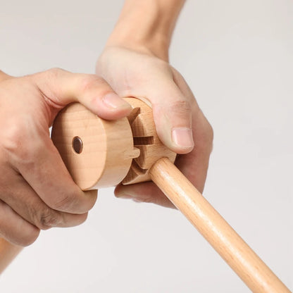 Baby Wooden Crib Mobile Bed Bell Hanging Rattle Toy Newborn Music Box Bed Bell Hanging Toys Holder Bracket Infant Crib Baby Gift