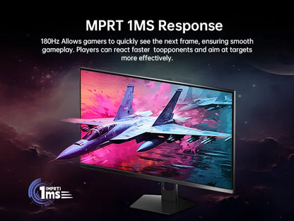 KTC Gaming Monitor 27 inch 180hz 1ms | Fast IPS Screen 1080p Monitor|2 x HDMI 2.0 &1 x Display Port 1.4 | Support Freesync and W