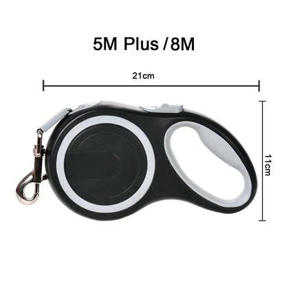 Retractable Big Dog Leash for Small Large Dogs 5M 8M Automatic Adjustable Pet Extendable Strap Yorkie Puppy Lead Rope Supplies