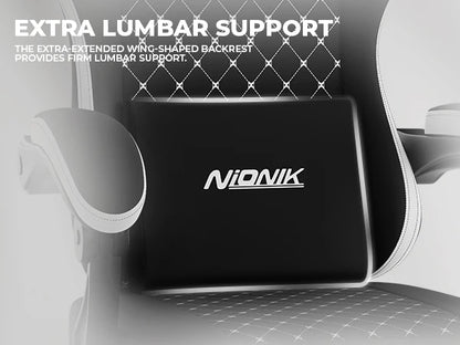 Gaming Chair with Footrest, Ergonomic Computer Chair with Headrest and Lumbar Support，Office Chair with Linkage Armrests