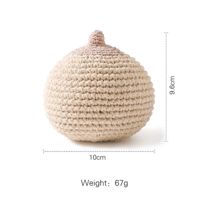 1Pc Customized Baby Teether Wooden Bracelet Crochet Rattle Toys BPA Free Crochet Lemon Bunny Rodent Rattle Newborn Toys Gift
