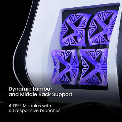 PL4800 Ergonomic Big & Tall Gaming Chair Featuring ContourMax Lumbar & VertaAir Seat Systems - RGB LED Kits Upgradeable, Custom