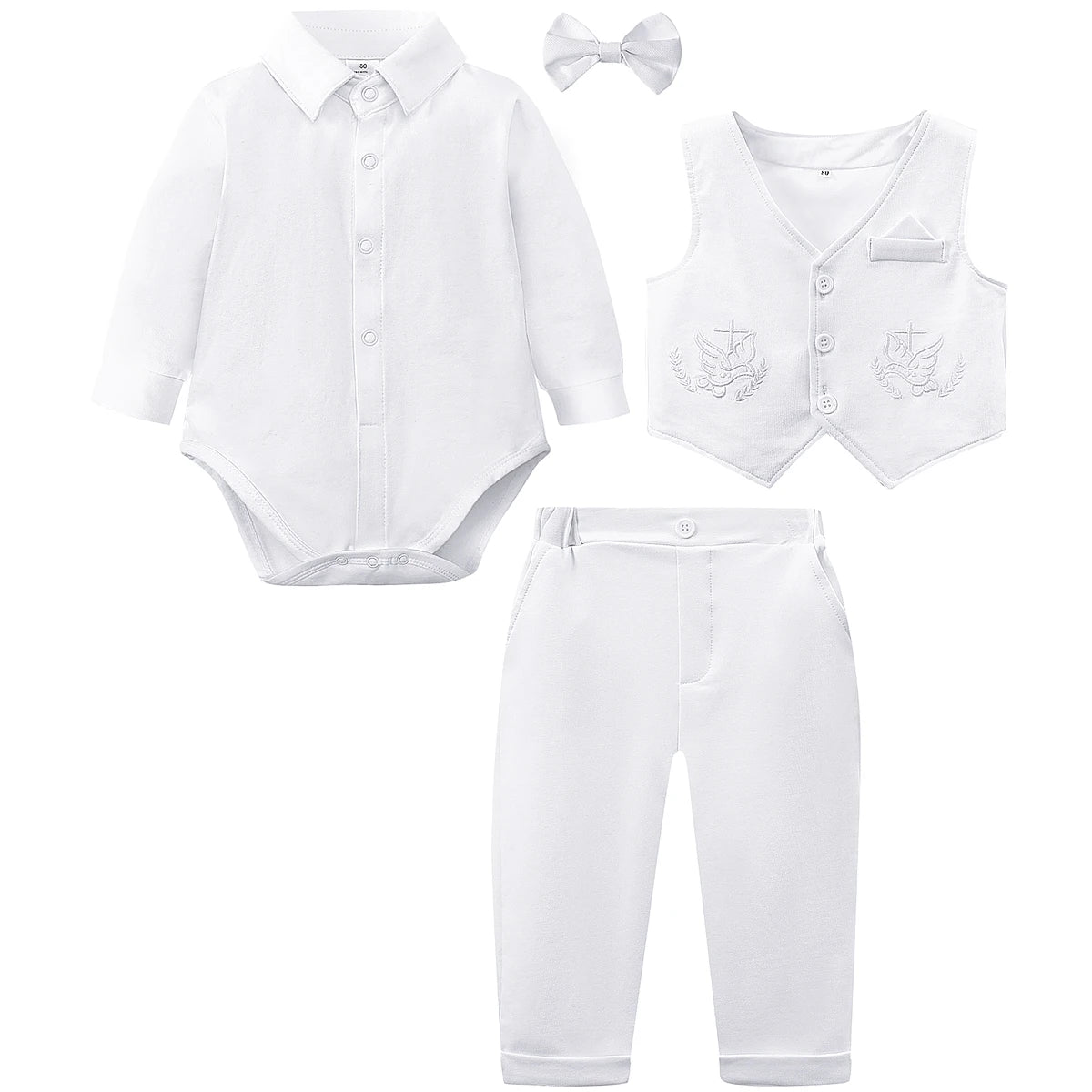 Baby Boy Christening Outfit Infant Baptism Easter Blessing Suit Toddler Wedding Chritmas Xmas Formal Ring Bearer Clothes Set