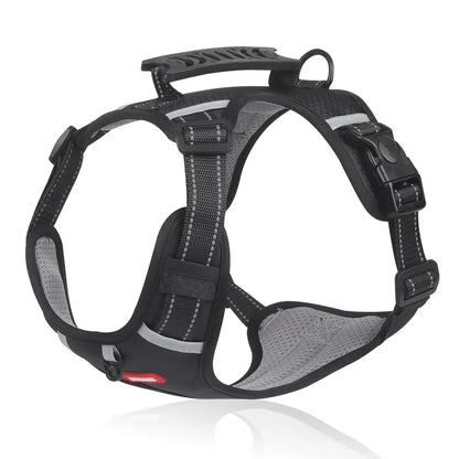 Adjustable Reflective Dog Harness Breathable Pet Vest with Handle Tactical Chest Strap Harness for Outdoor Use Puppy Supplies