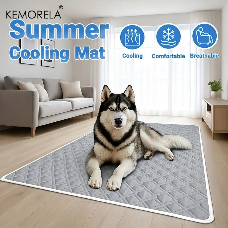 KEMORELA 1PC A Pet Cooling Pad Ceiling Washable And Anti Slip Bottom Large Dog Cooling Bed And Cat Ice Pad Cooling Pad For Pets
