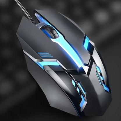 USB LED Colorful Luminous Button Gaming Mouse Wired Mouse For PC Gamer Computer Desktop Laptop Mice DPI1200 RGB Ergonomic Mouse