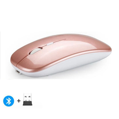 Wireless Mouse Bluetooth--compatible RGB Rechargeable Mouses Wireless Computer Silent Mice LED Backlit Ergonomic Gaming Mouse