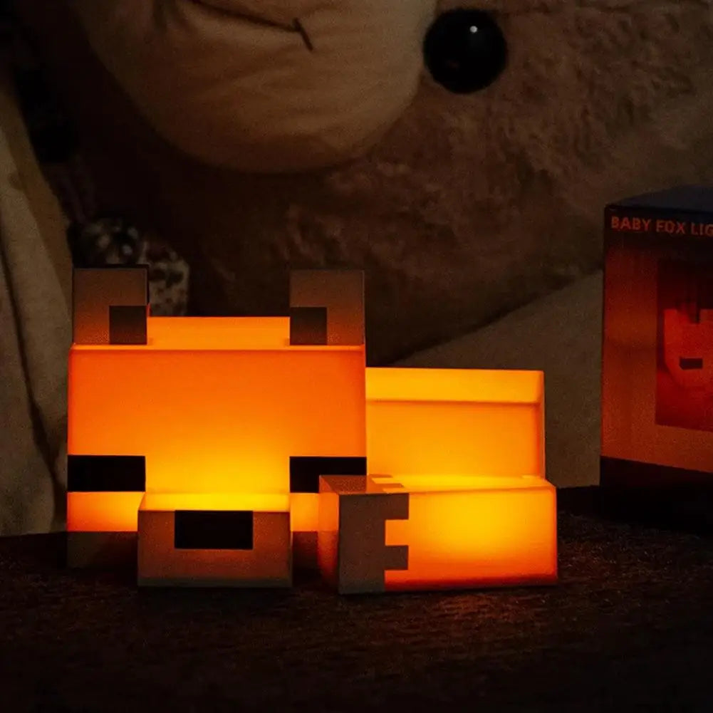 Fox Free Standing Desk Light, Gaming Room Home Decor and Merchandise for Boys and Girls, Nightlight Gift for Playroom Bedroom