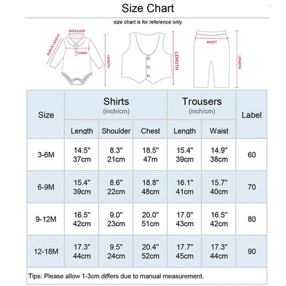 Baby Boy Christening Outfit Infant Baptism Easter Blessing Suit Toddler Wedding Chritmas Xmas Formal Ring Bearer Clothes Set