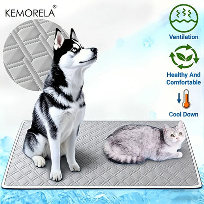 KEMORELA 1PC A Pet Cooling Pad Ceiling Washable And Anti Slip Bottom Large Dog Cooling Bed And Cat Ice Pad Cooling Pad For Pets