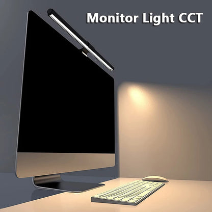 RGB 30cm Monitor Hanging Lamp – Stepless Dimmable LED Screen Bar for Work & Gaming & Study