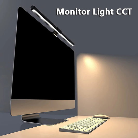RGB 30cm Monitor Hanging Lamp – Stepless Dimmable LED Screen Bar for Work & Gaming & Study