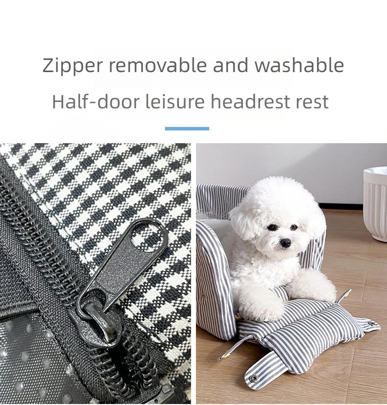 Car Center Console Pet Safety Seat Dog Bed Mat Cat Mat Car Supplies Portable Travel Rest for Dogs And Cats