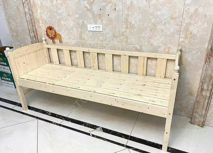 Children's Splicing Bed Wider Solid Wood Frame with Guardrail Baby Single Bed Kids' Crib Safety and Comfort