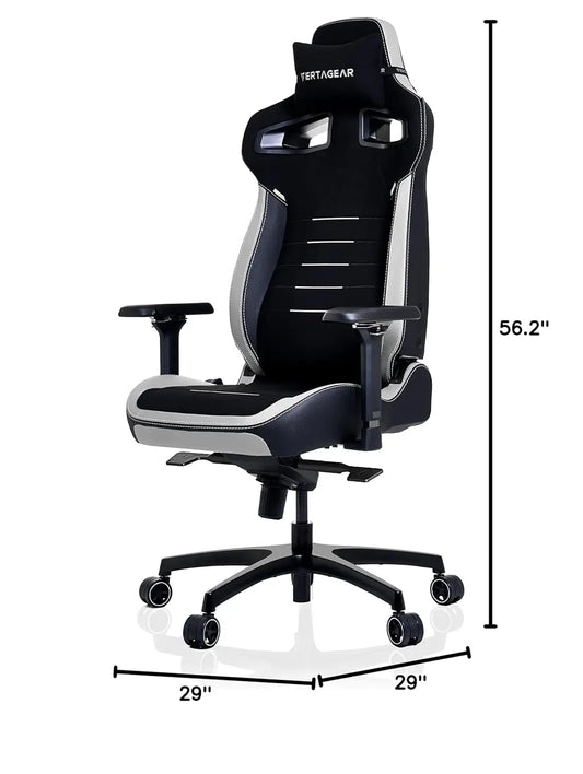 PL4800 Ergonomic Big & Tall Gaming Chair Featuring ContourMax Lumbar & VertaAir Seat Systems - RGB LED Kits Upgradeable, Custom