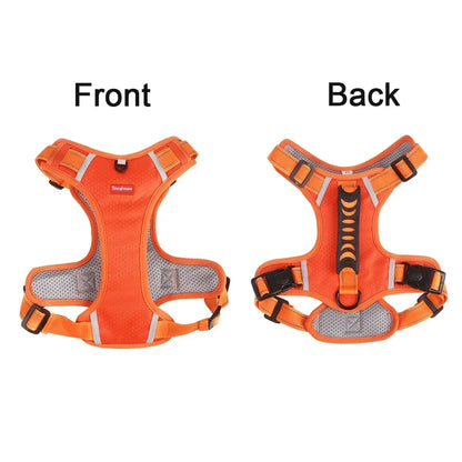 Adjustable Reflective Dog Harness Breathable Pet Vest with Handle Tactical Chest Strap Harness for Outdoor Use Puppy Supplies