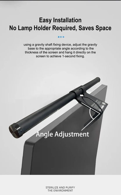 30CM CCT LED Computer Screen Hanging Light Bar Atmosphere Lamp for Work Study Read Gaming Dimming Lighting Monitor Light Bar