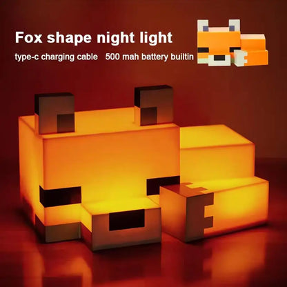 Fox Free Standing Desk Light, Gaming Room Home Decor and Merchandise for Boys and Girls, Nightlight Gift for Playroom Bedroom